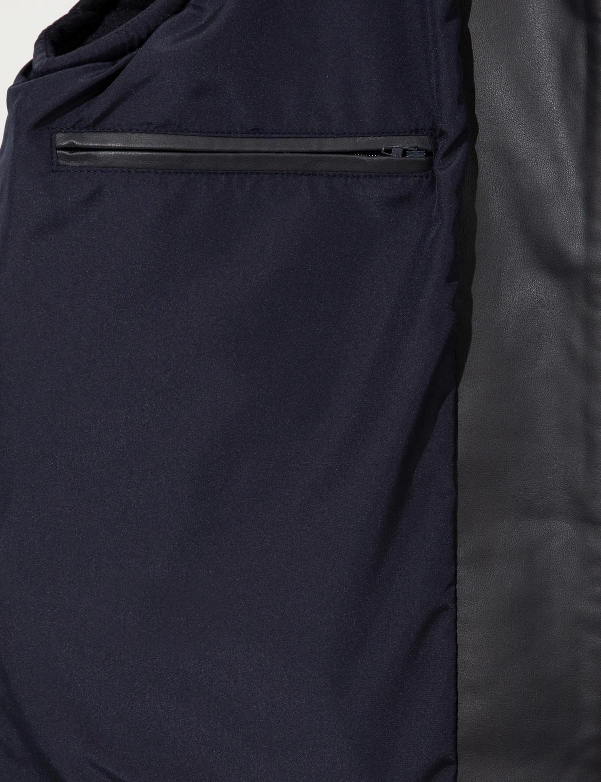 Lacivert Deri Ceket - 50262399032