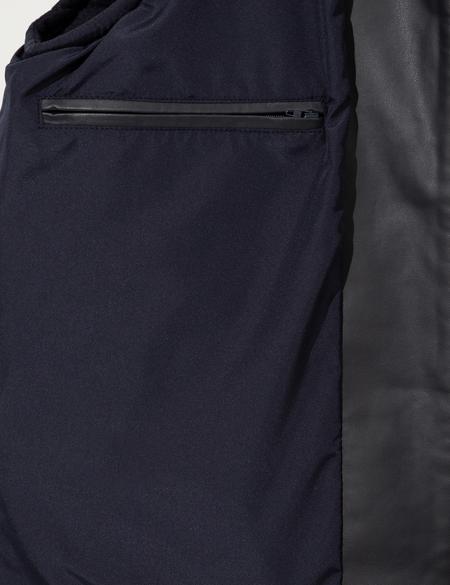 Lacivert Deri Ceket - 50262399032