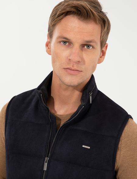 Lacivert Deri Ceket - 50262399032