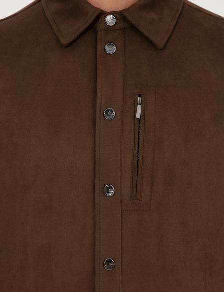 Haki Deri Ceket - 50262408023