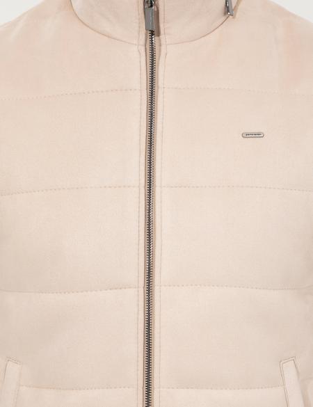 Bej Deri Yelek - 50262399038