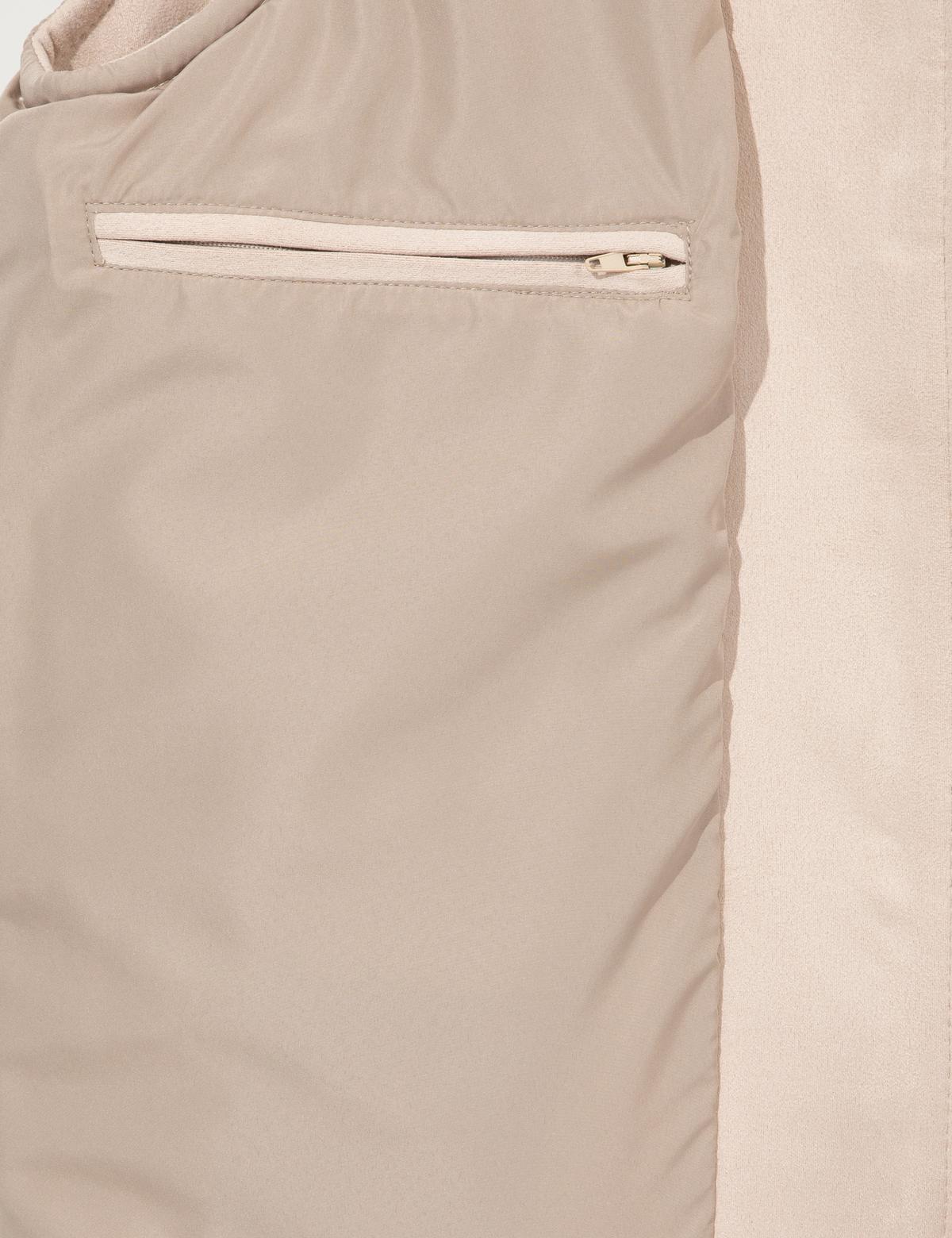 Bej Deri Yelek - 50262399038