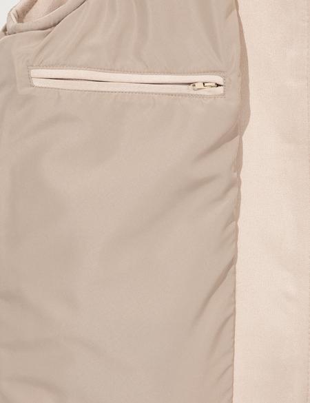 Bej Deri Yelek - 50262399038