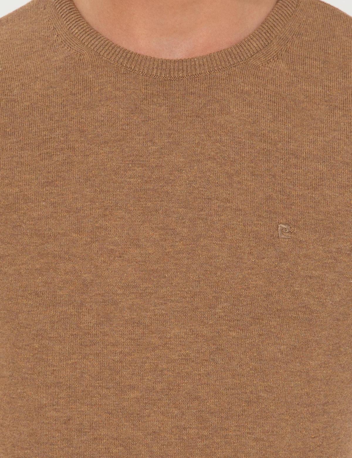 Camel Melanj Slim Fit Bisiklet Yaka Basic Triko Kazak - 50257290108