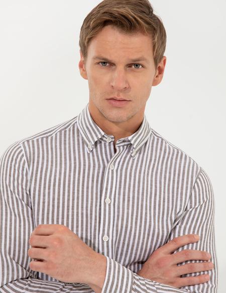 Haki Regular Fit Uzun Kollu Gömlek - 50248925008