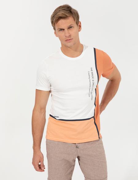 Coral Slim Fit Bisiklet Yaka Tişört - 50249351015