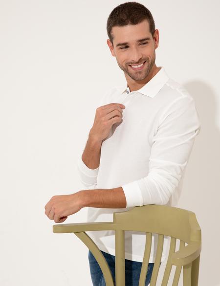 Ekru Slim Fit Sweatshirt - 50254087010