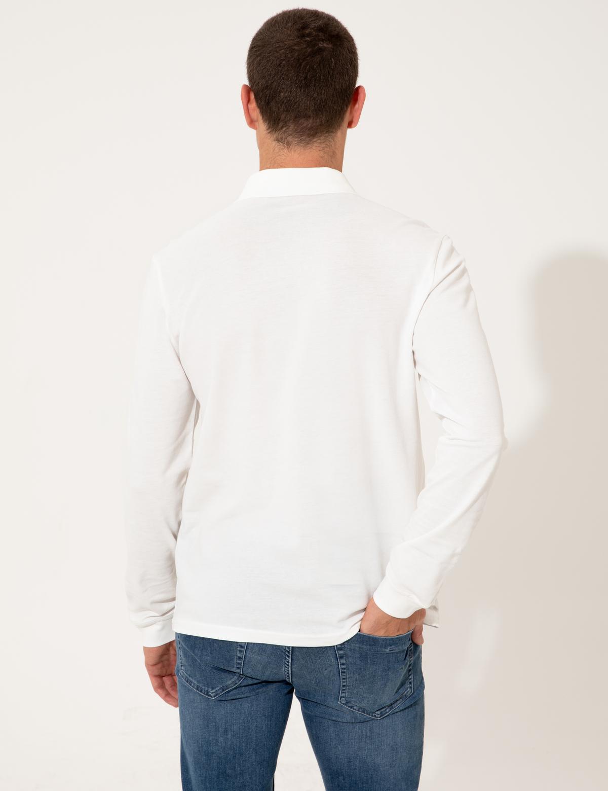 Ekru Slim Fit Sweatshirt - 50254087010