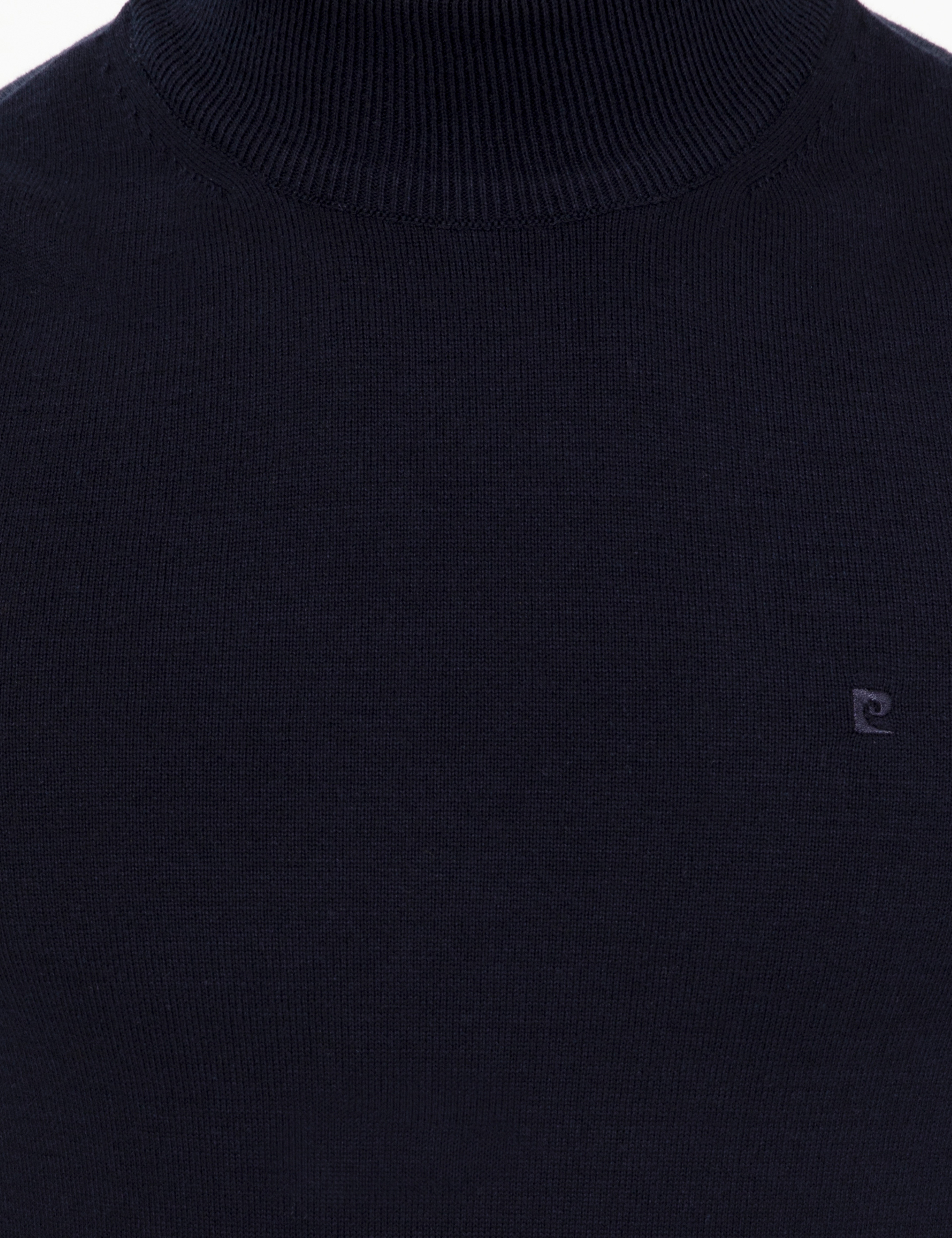 Lacivert Slim Fit Yarım Balıkçı Yaka Basic Triko Kazak - Image 6