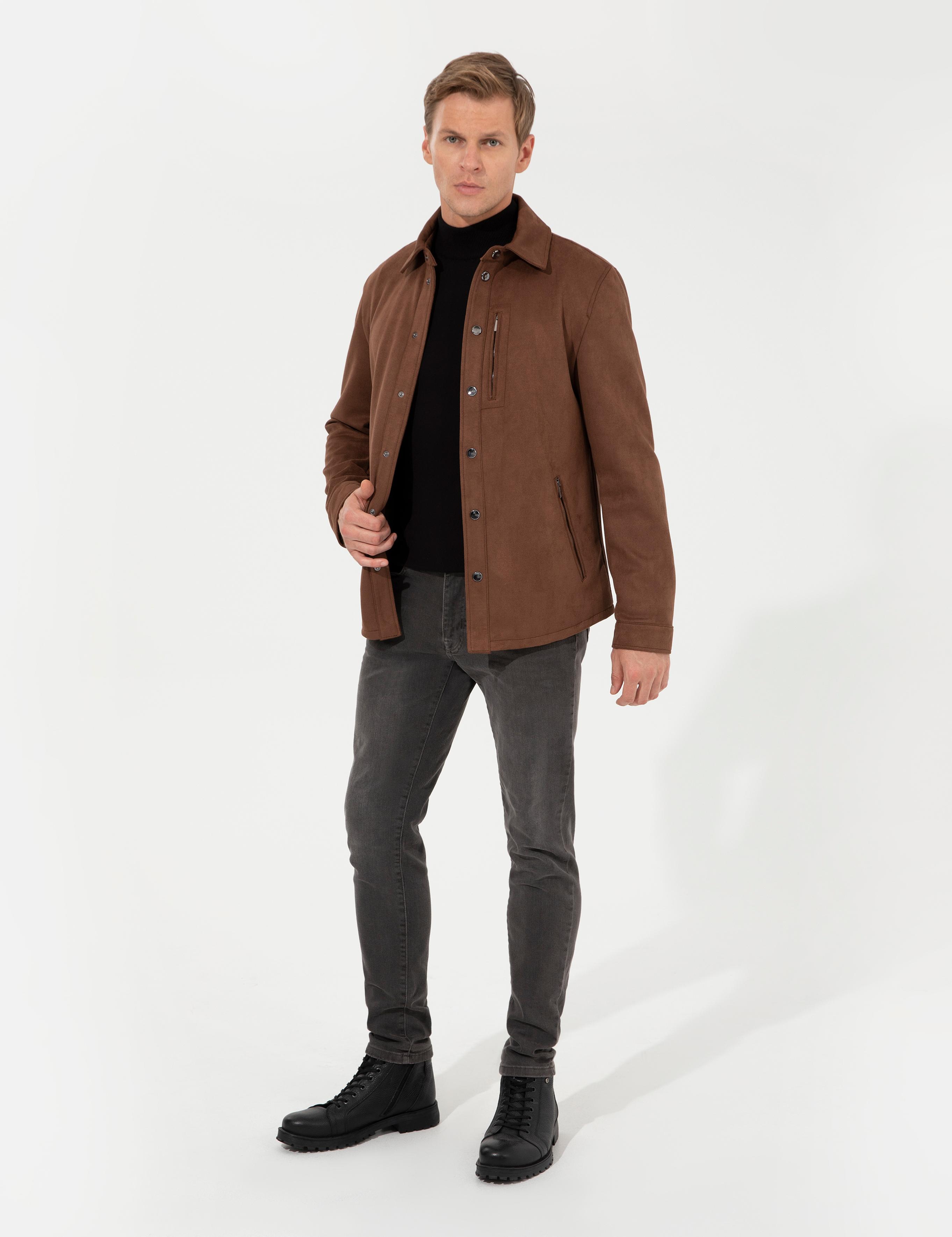 Kahverengi Deri Ceket