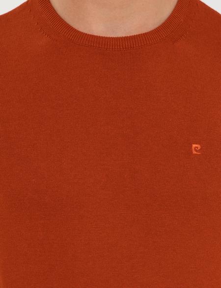 Bakır Slim Fit Bisiklet Yaka Basic Triko Kazak - 50257290138