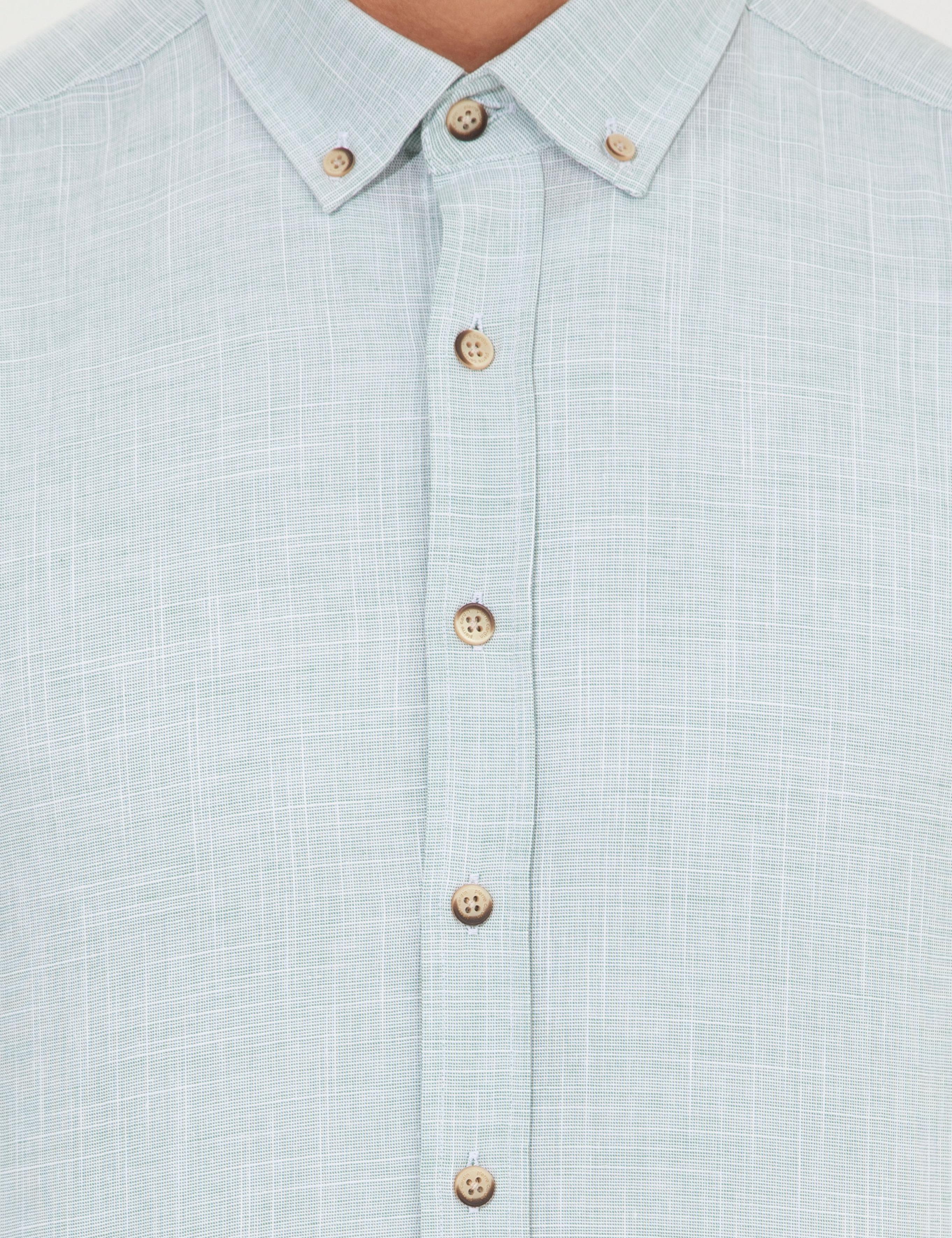 Yeşil Slim Fit Uzun Kollu Gömlek