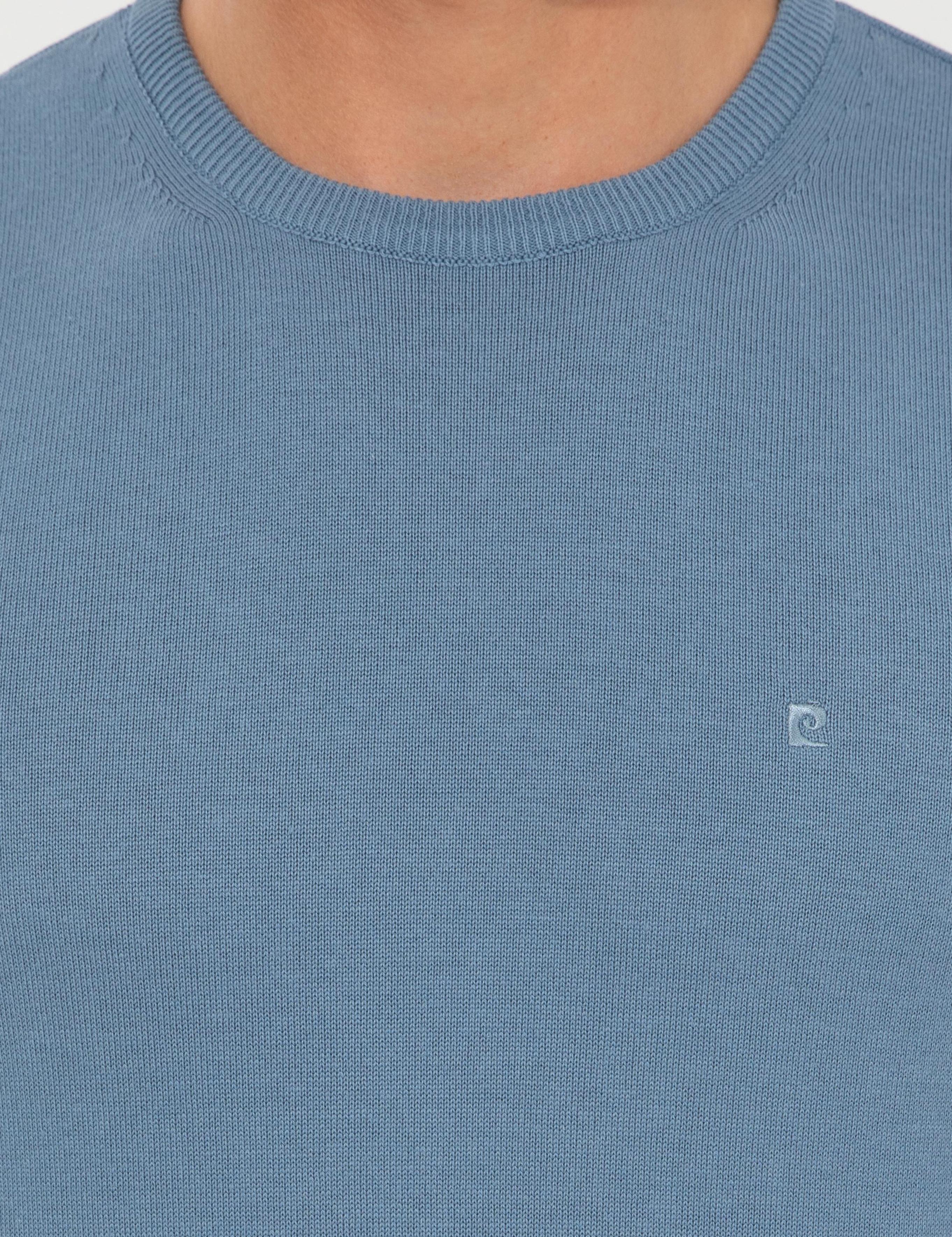 Mavi Slim Fit Bisiklet Yaka Basic Triko Kazak