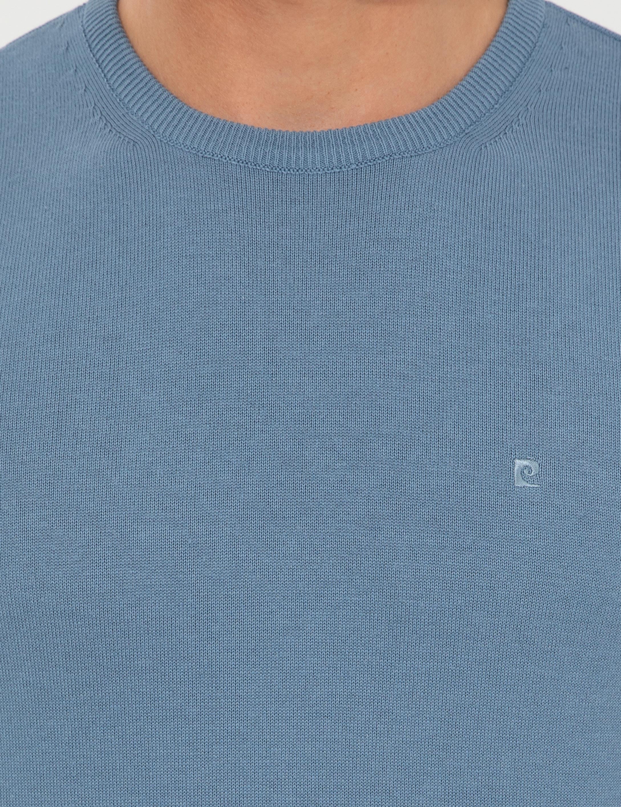 Mavi Slim Fit Bisiklet Yaka Basic Triko Kazak