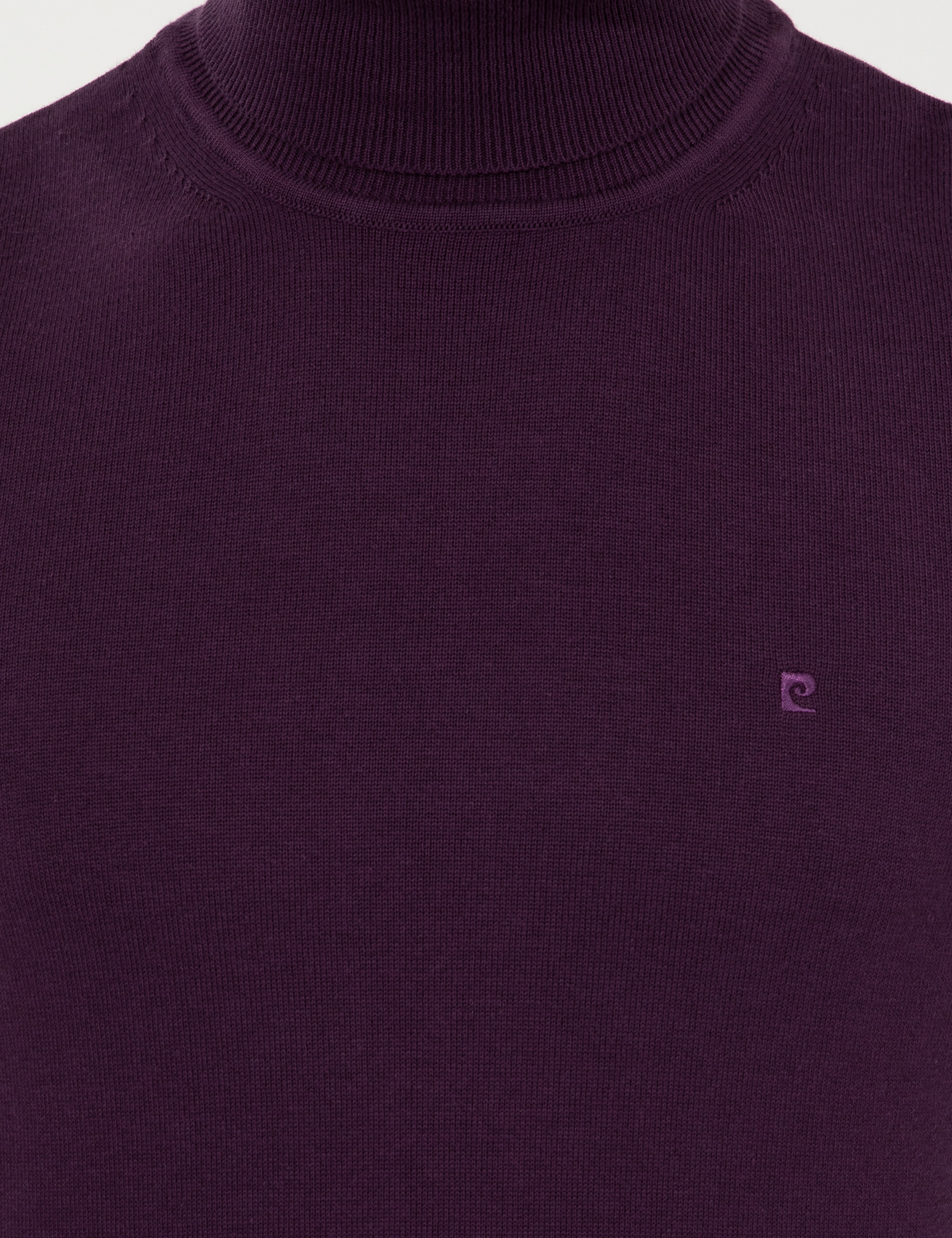 Mor Slim Fit Balıkçı Yaka Basic Triko Kazak - Image 6