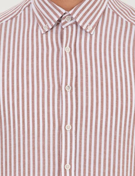 Kahverengi Regular Fit Uzun Kollu Gömlek - 50248925011