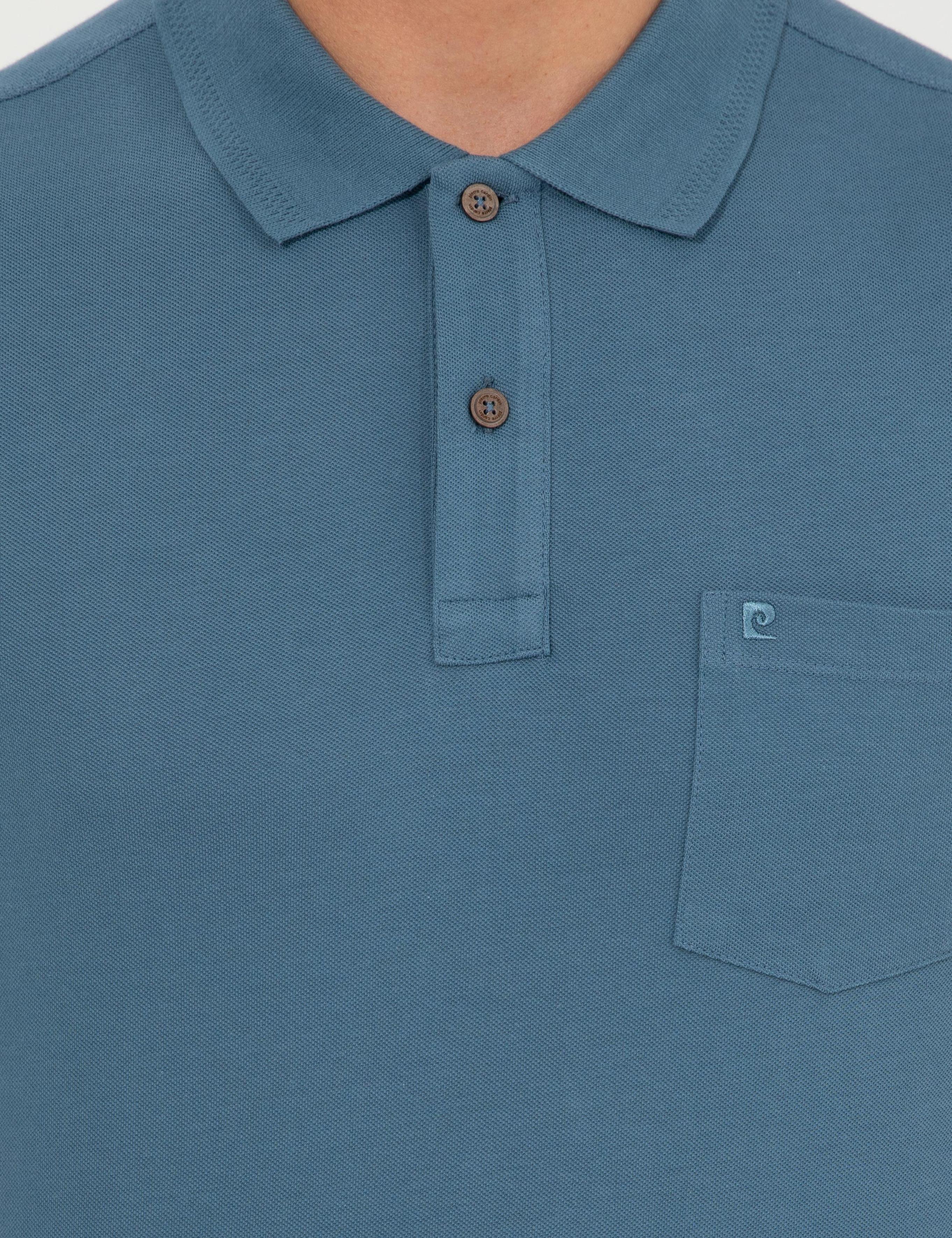 Koyu Mint Regular Fit Polo Yaka Basic Tişört