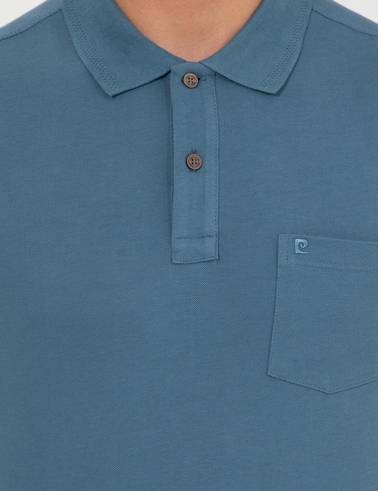 Koyu Mint Regular Fit Polo Yaka Basic Tişört