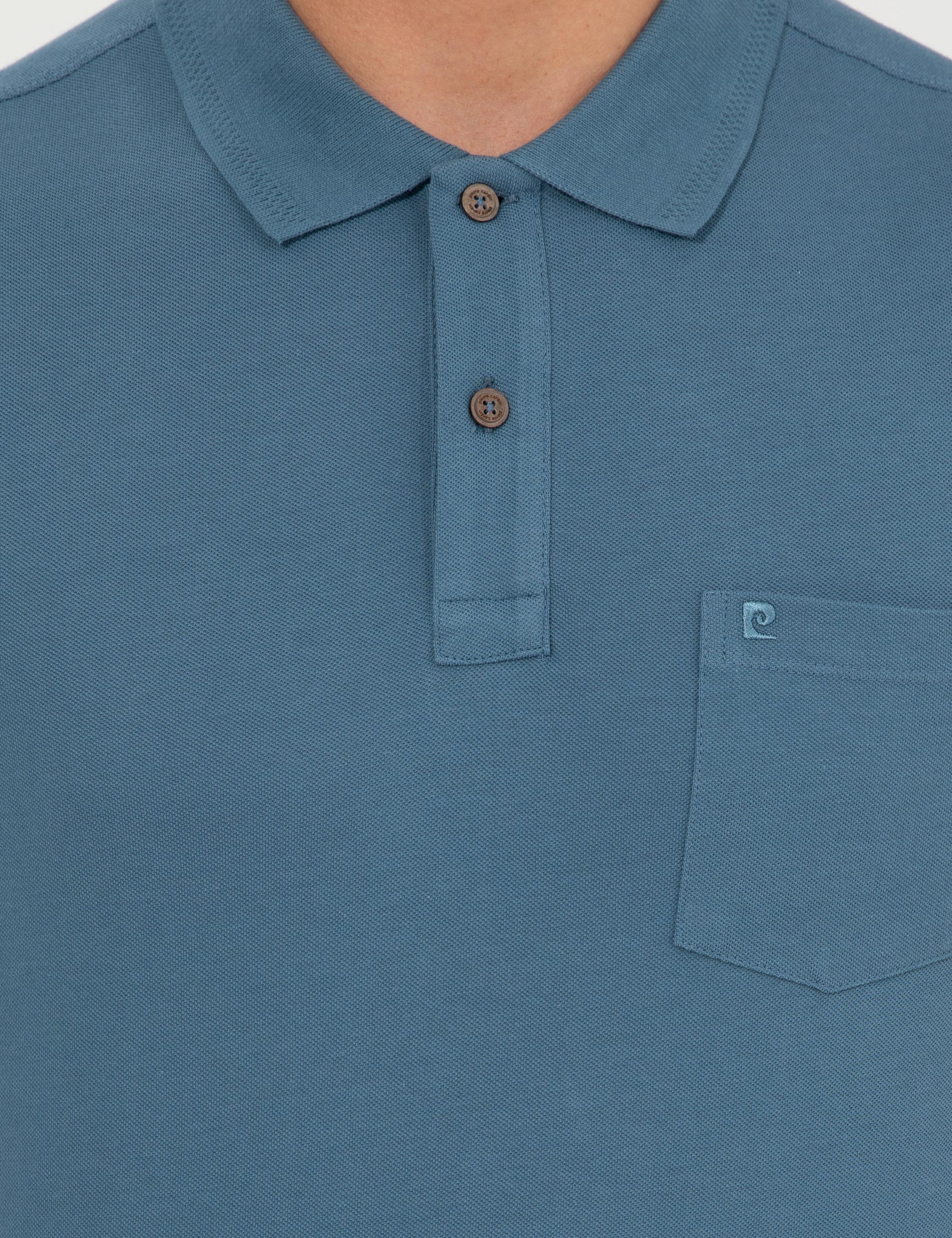Koyu Mint Regular Fit Polo Yaka Basic Tişört
