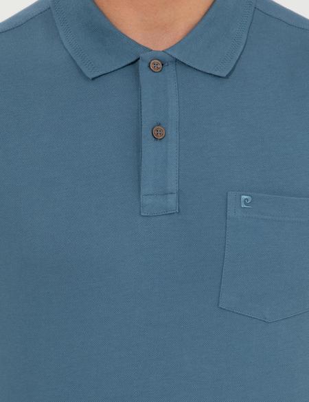 Koyu Mint Regular Fit Polo Yaka Basic Tişört - 50250209089