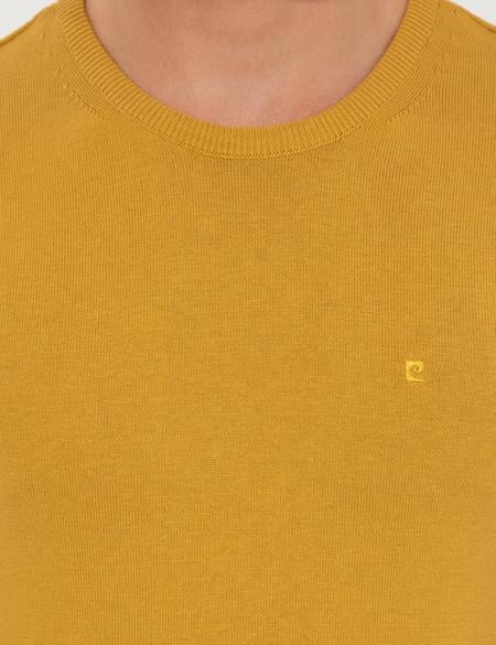 Hardal Slim Fit Bisiklet Yaka Basic Triko Kazak - 50257290080