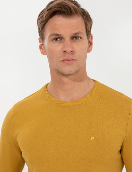 Hardal Slim Fit Bisiklet Yaka Basic Triko Kazak - 50257290080