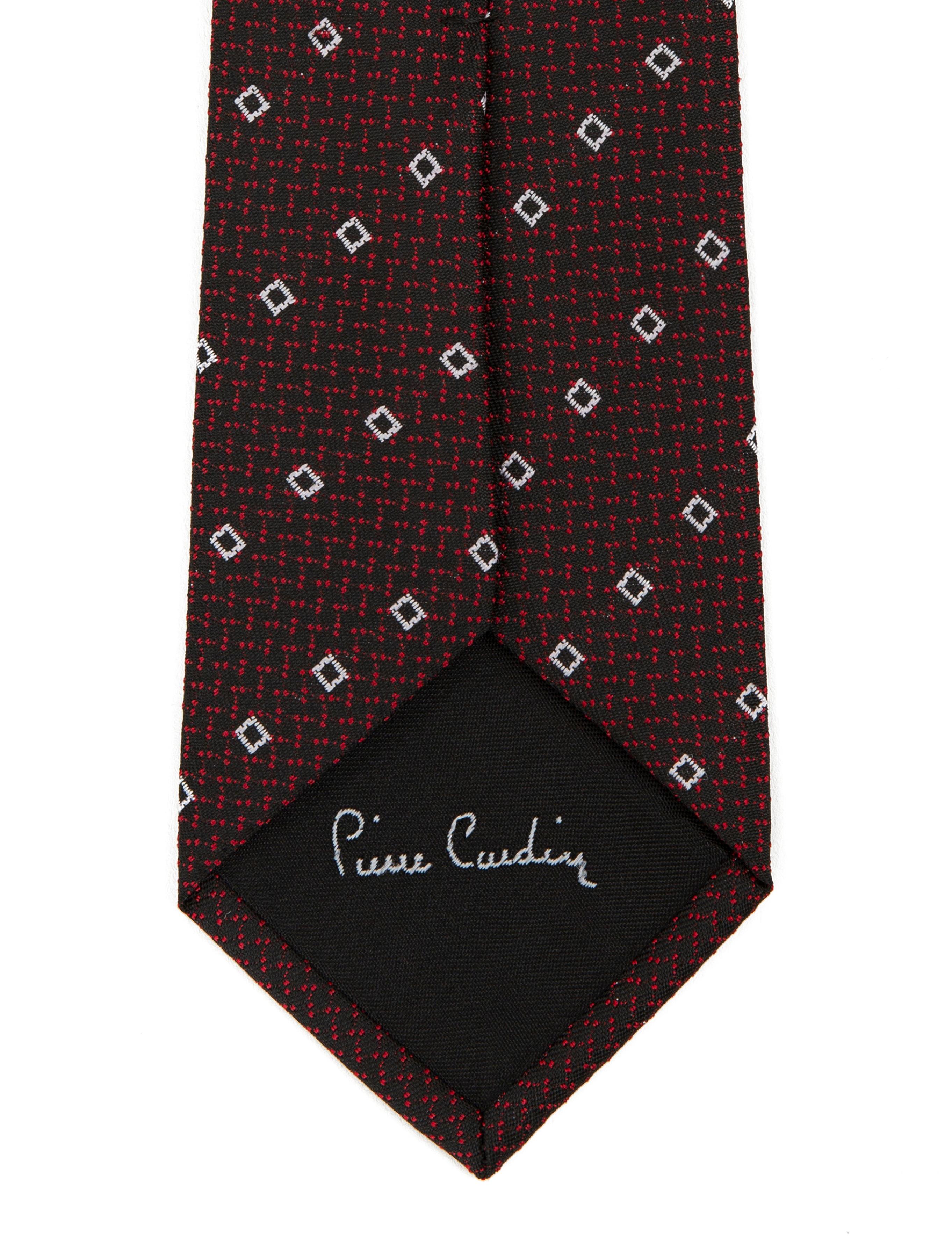 Bordo 3'lü Kravat Mendil Set