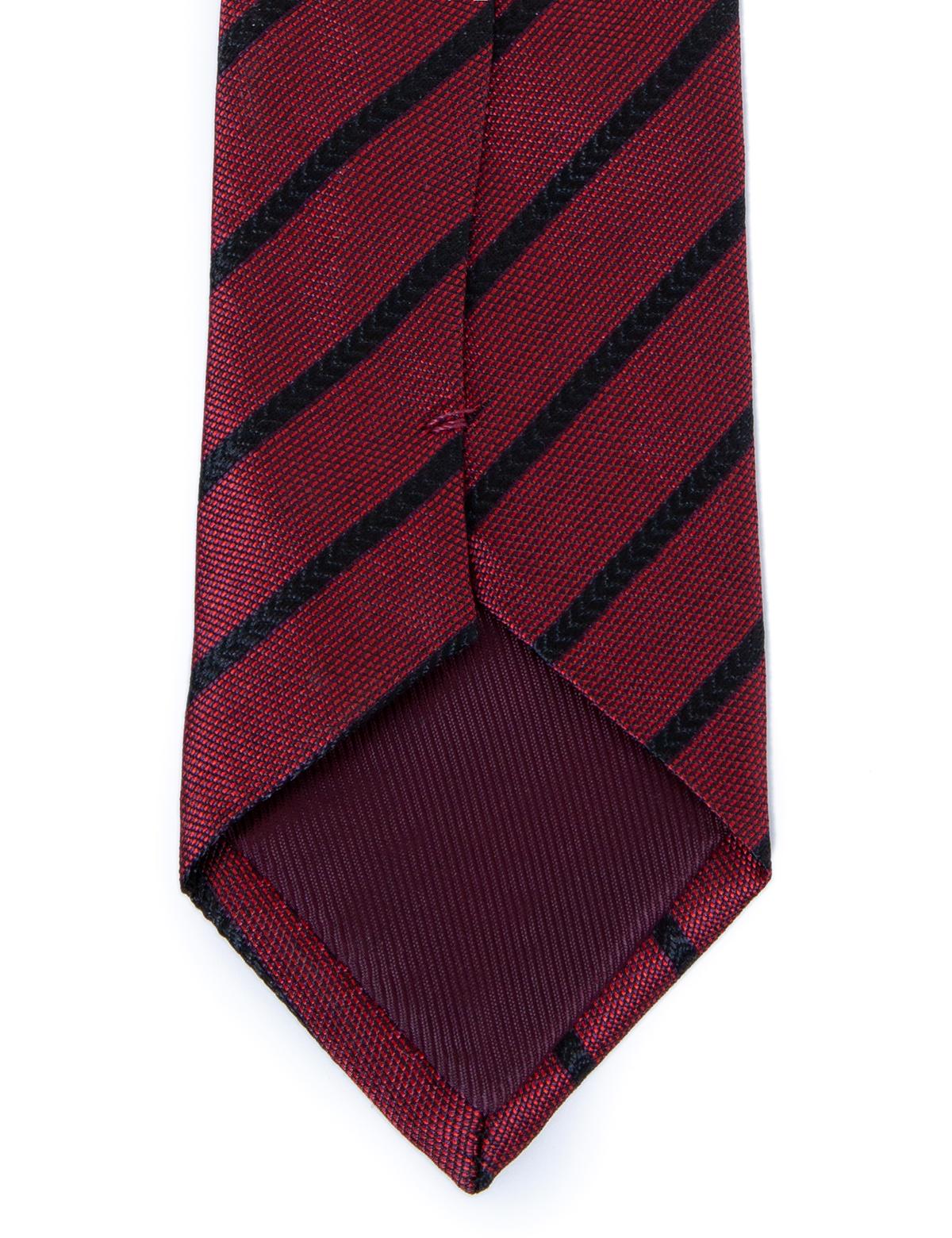 Kırmızı 3'lü Kravat Mendil Set - 50252880003