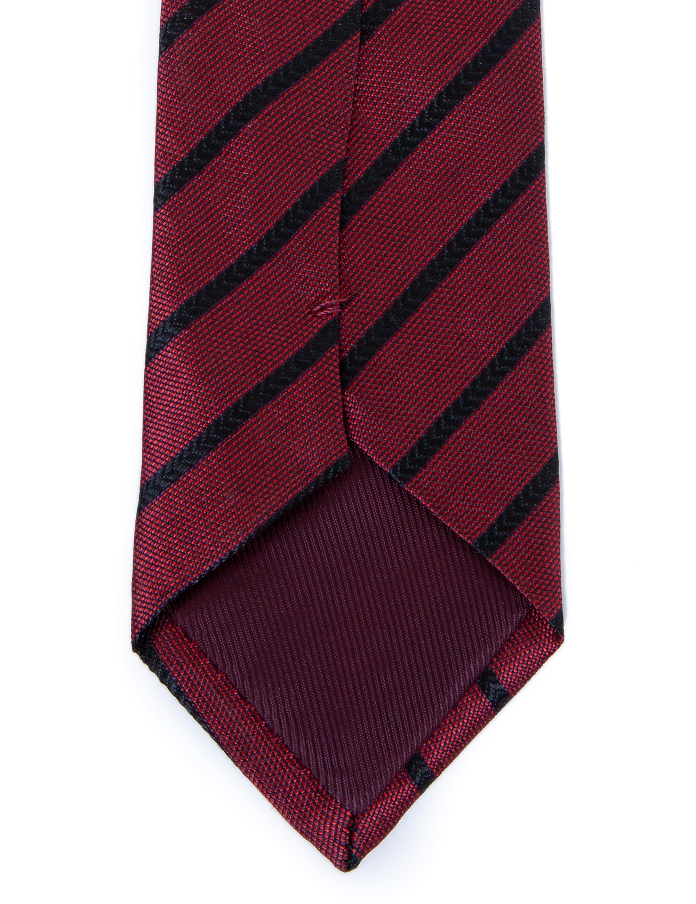 Kırmızı 3'lü Kravat Mendil Set