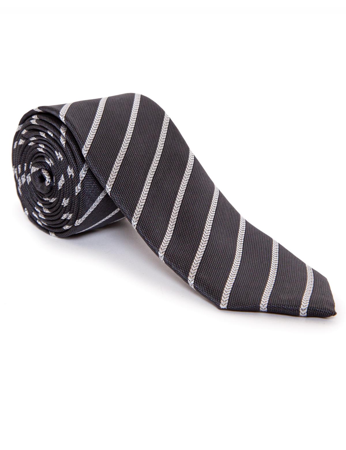 Siyah 3'lü Kravat-Mendil-Kravat İğnesi Set - 50252880001