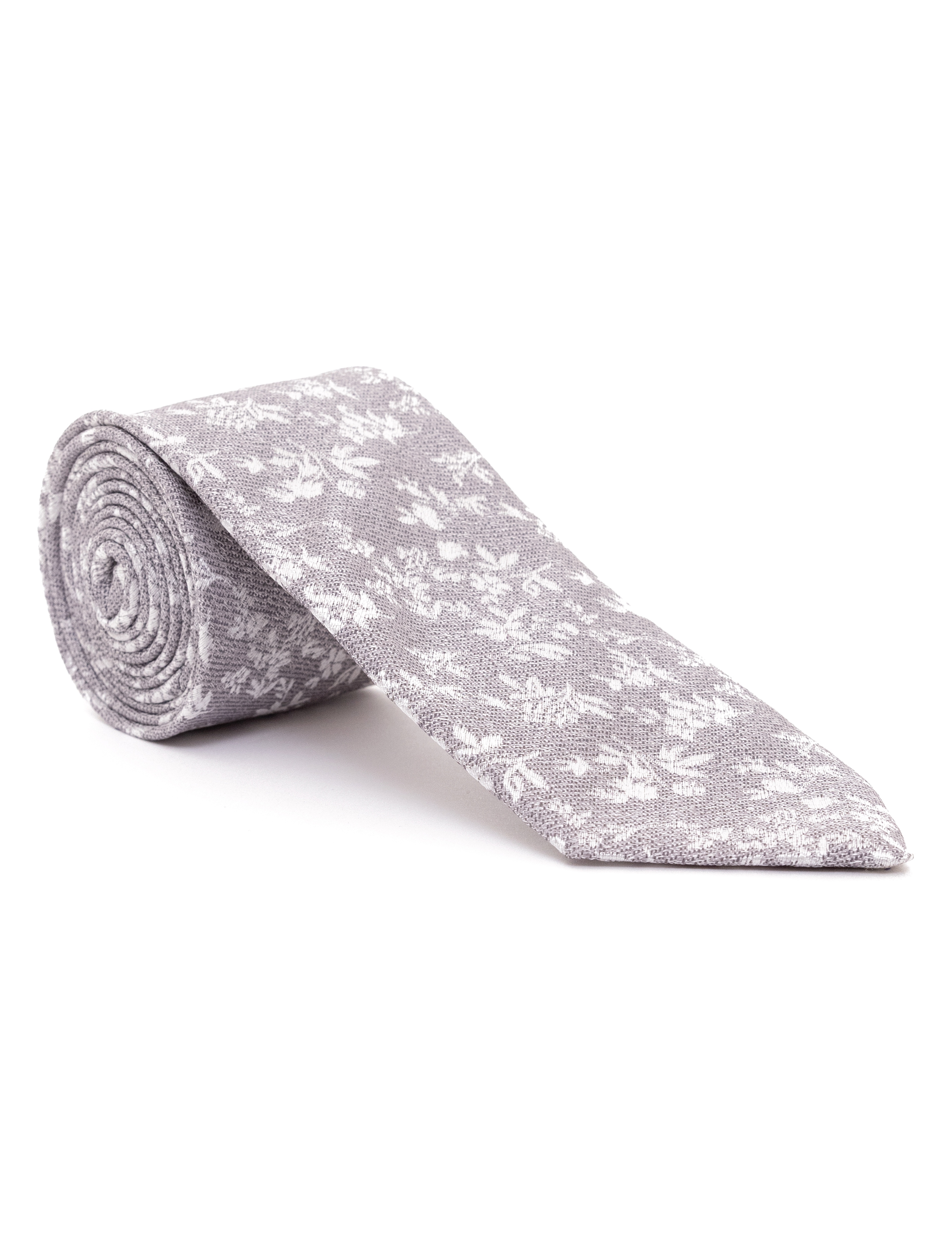Gri 3'lü Kravat Mendil Set - Image 2