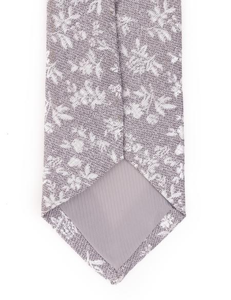 Gri 3'lü Kravat Mendil Set - 50258884001