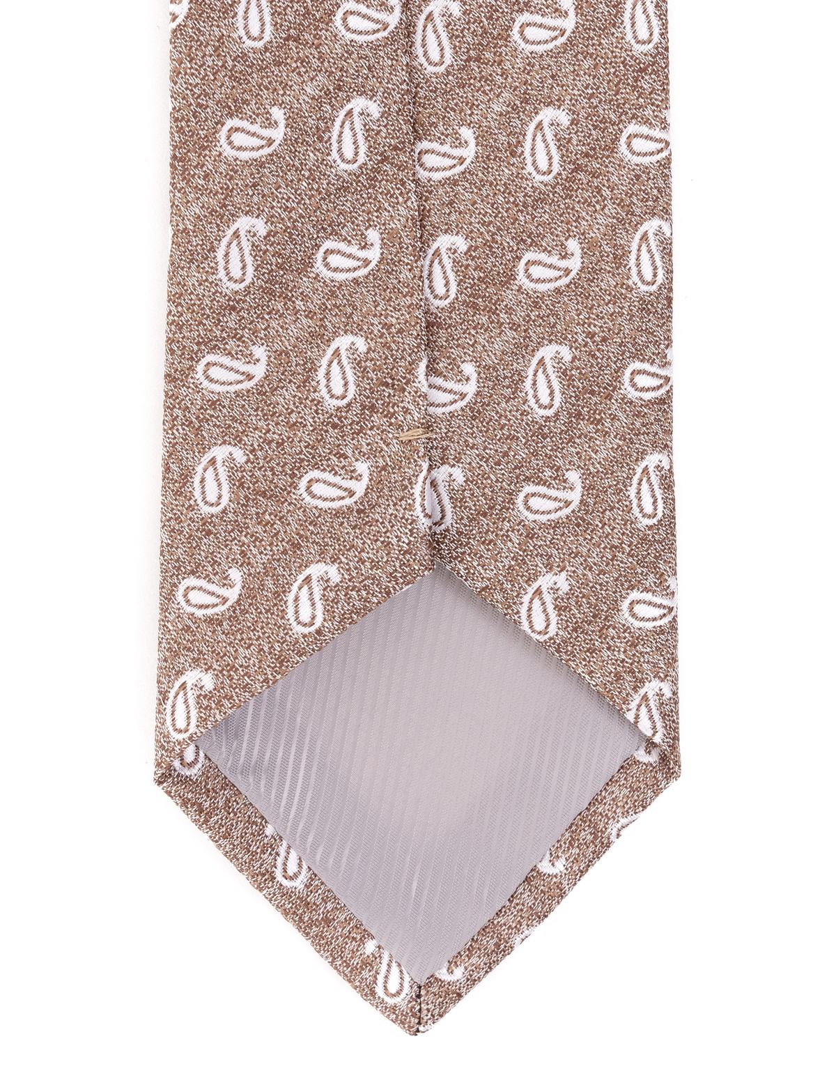 Kahverengi 3'lü Kravat Mendil Set - 50258889002