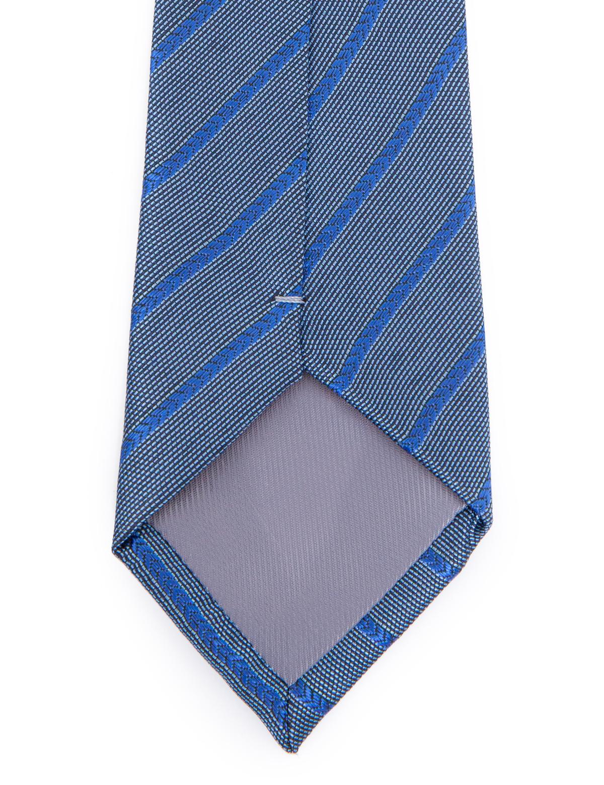 Mavi 3'lü Kravat-Mendil-Kravat İğnesi Set - 50252880002