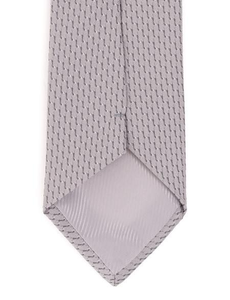 Gri 3'lü Kravat Mendil Set - 50258879001