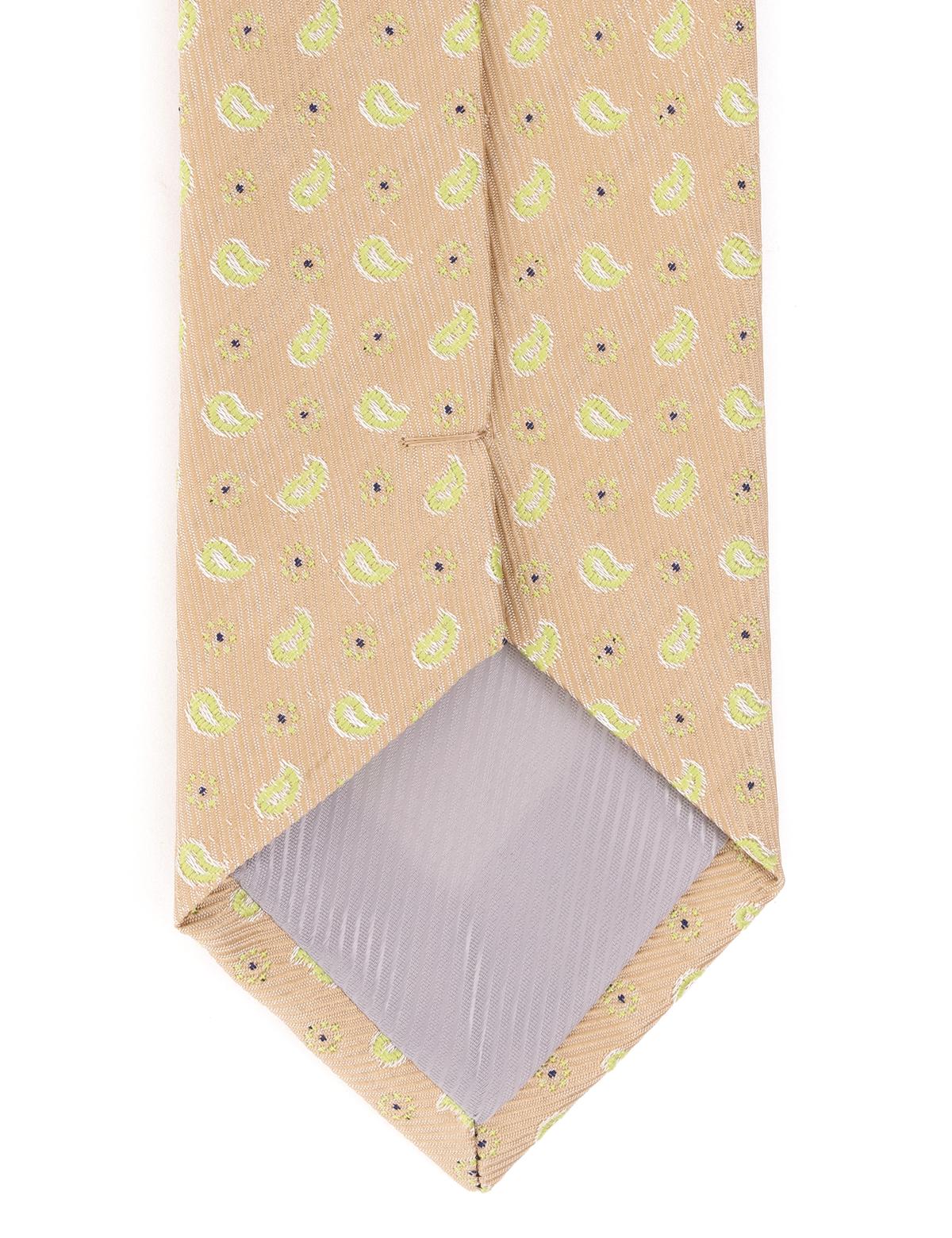 Sarı 3'lü Kravat-Mendil-Kravat İğnesi Set - 50258888002