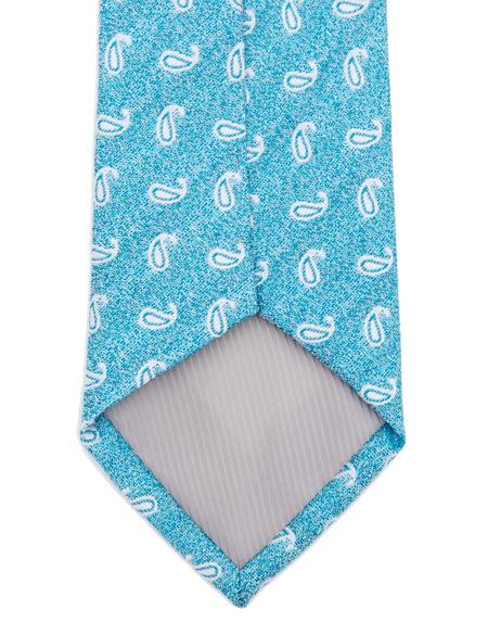 Mavi 3'lü Kravat-Mendil-Kravat İğnesi Set - 50258889001