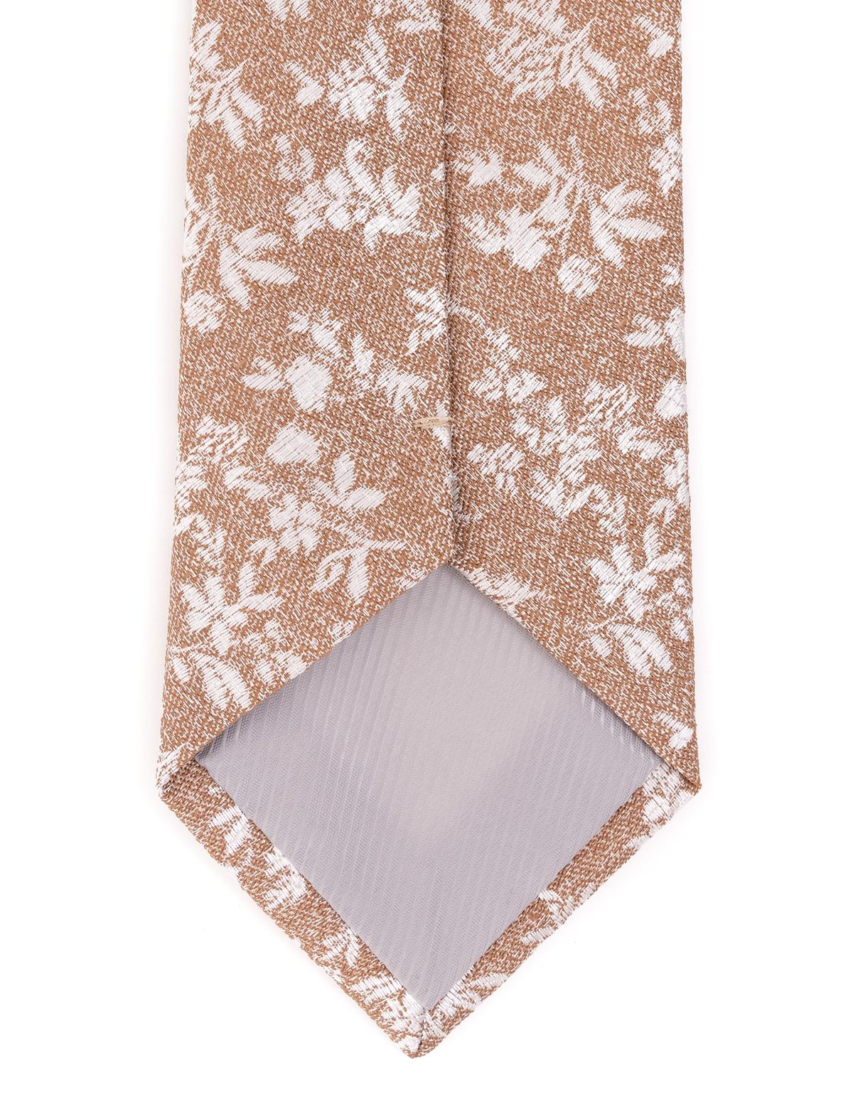 Kahverengi 3'lü Kravat-Mendil-Kravat İğnesi Set - 50258884002