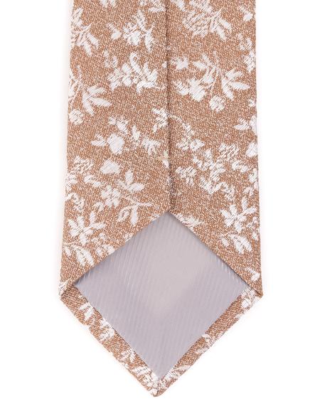 Kahverengi 3'lü Kravat-Mendil-Kravat İğnesi Set - 50258884002