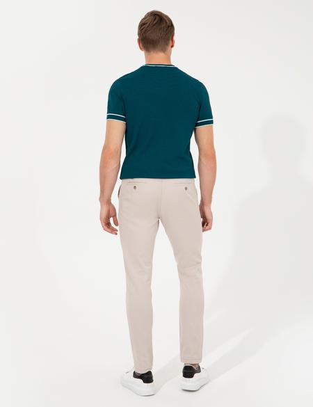 Bej Slim Fit Kanvas Pantolon - 50259251020