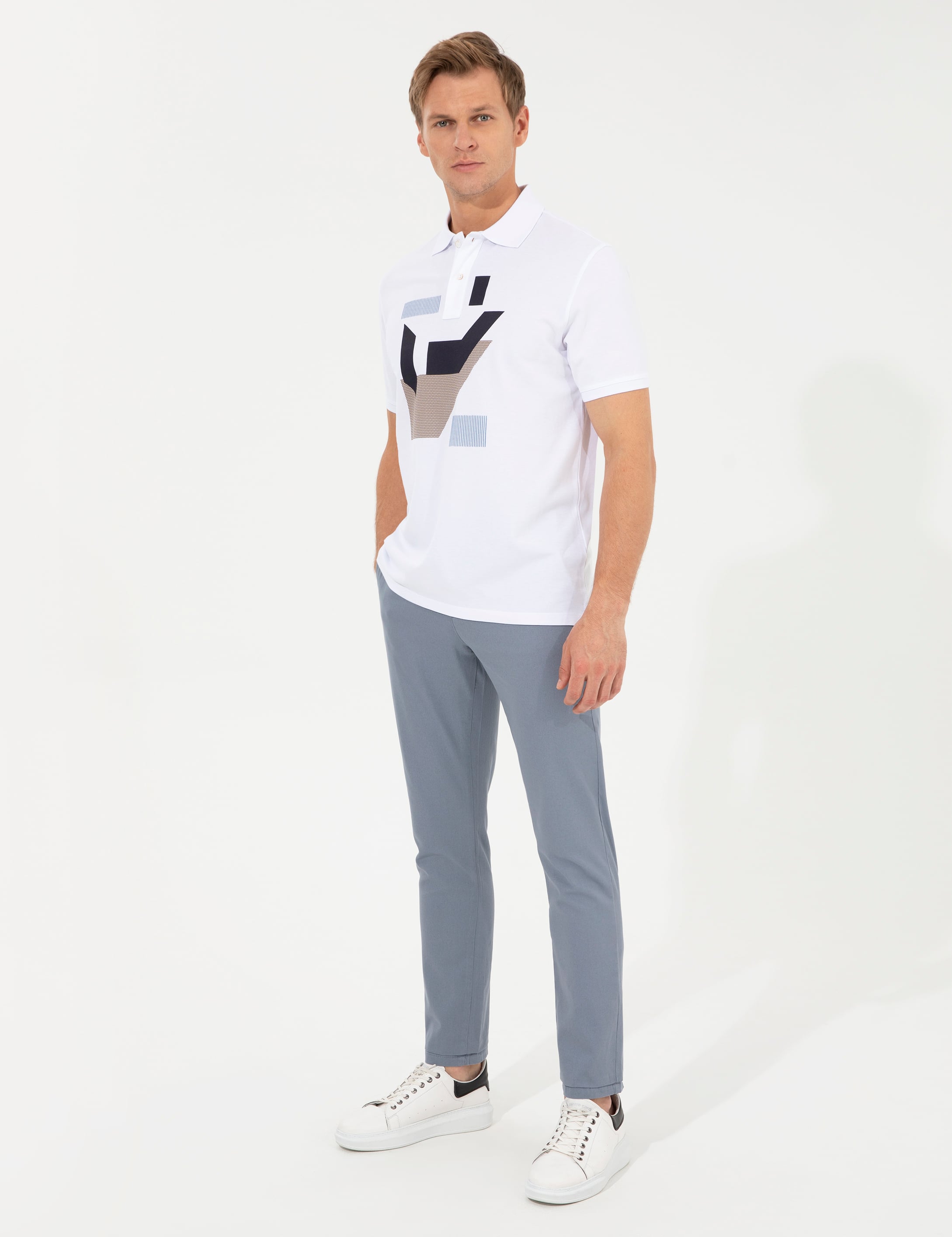 Mavi Slim Fit Kanvas Pantolon - Image 3