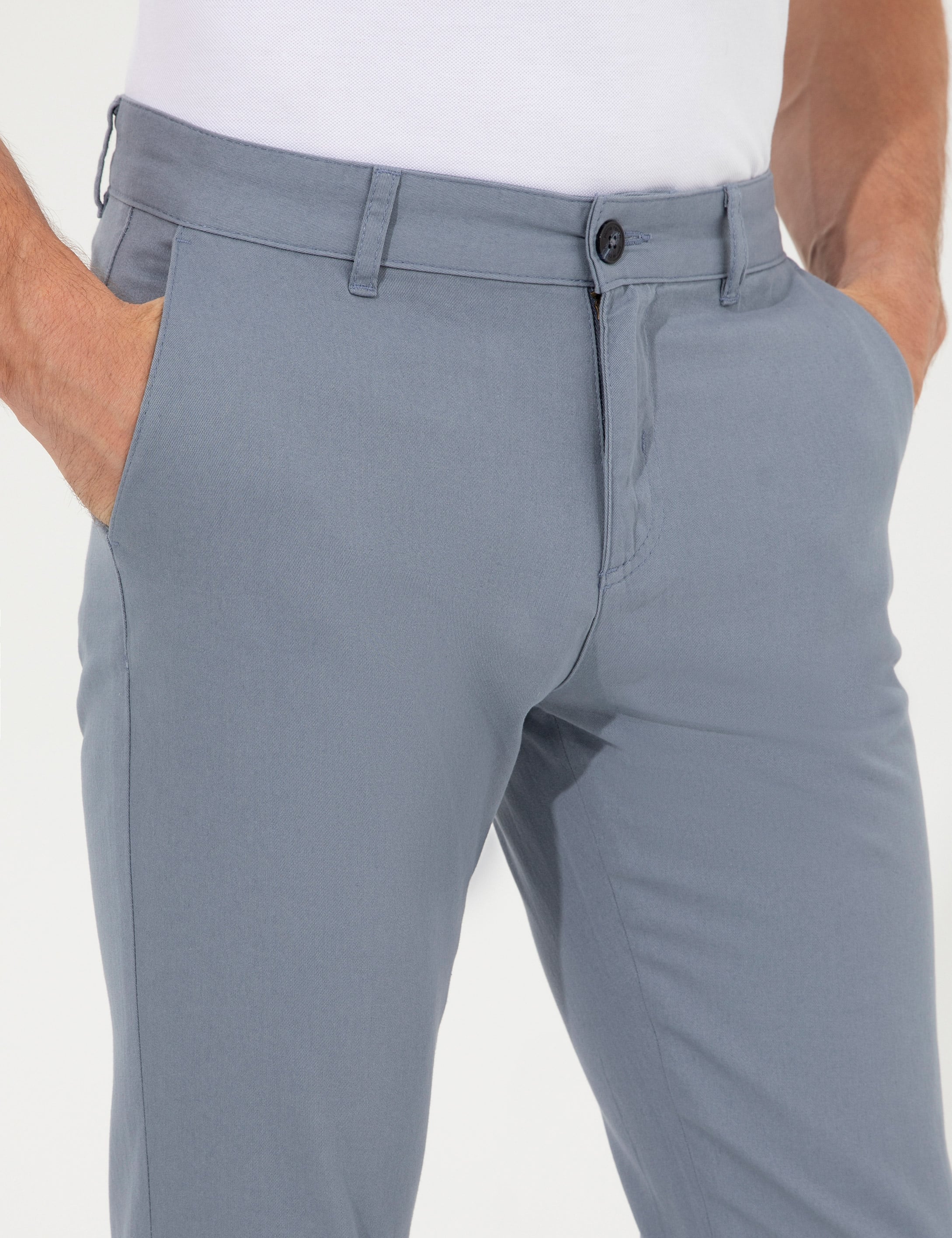 Mavi Slim Fit Kanvas Pantolon - Image 5