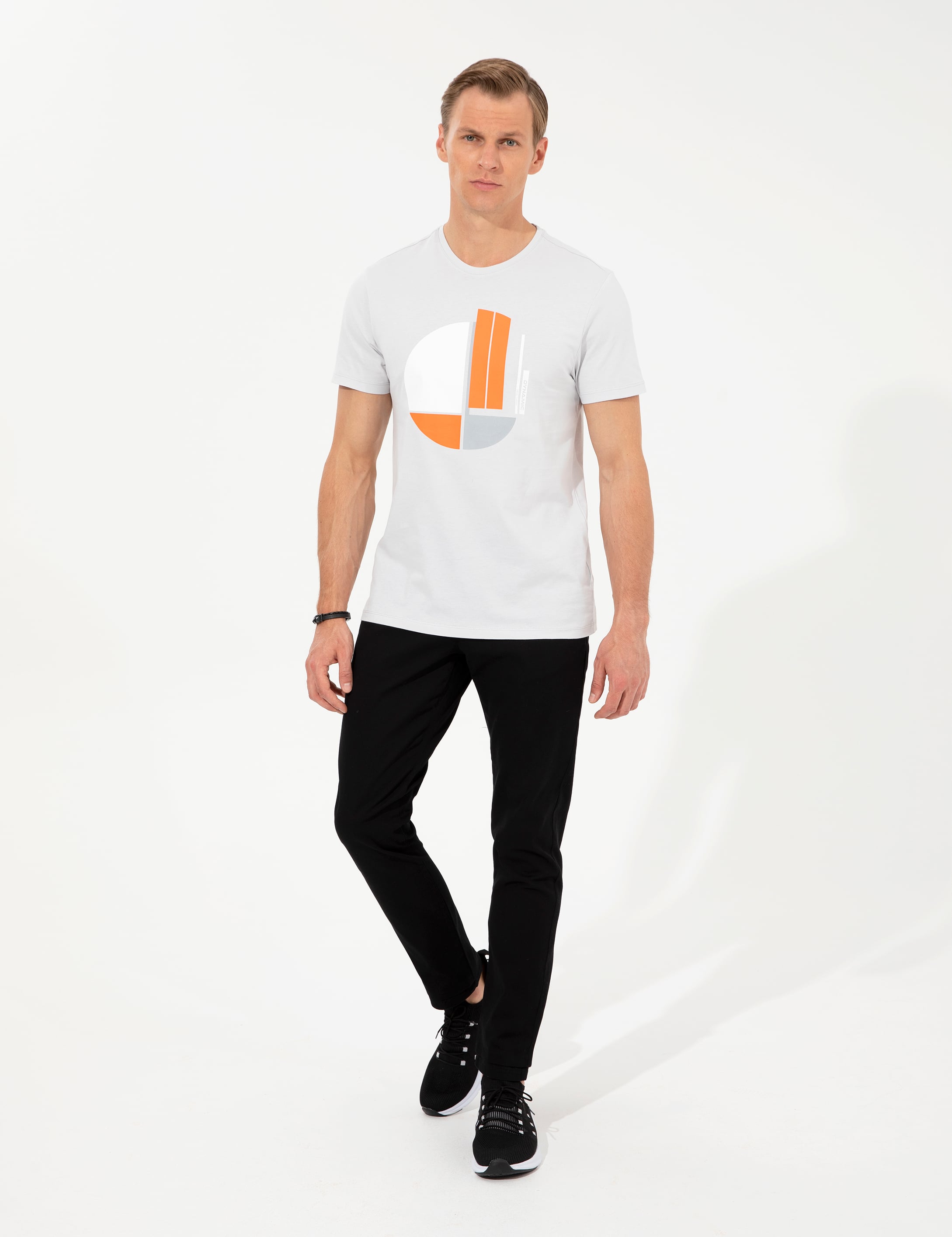 Siyah Slim Fit Kanvas Pantolon - Image 3