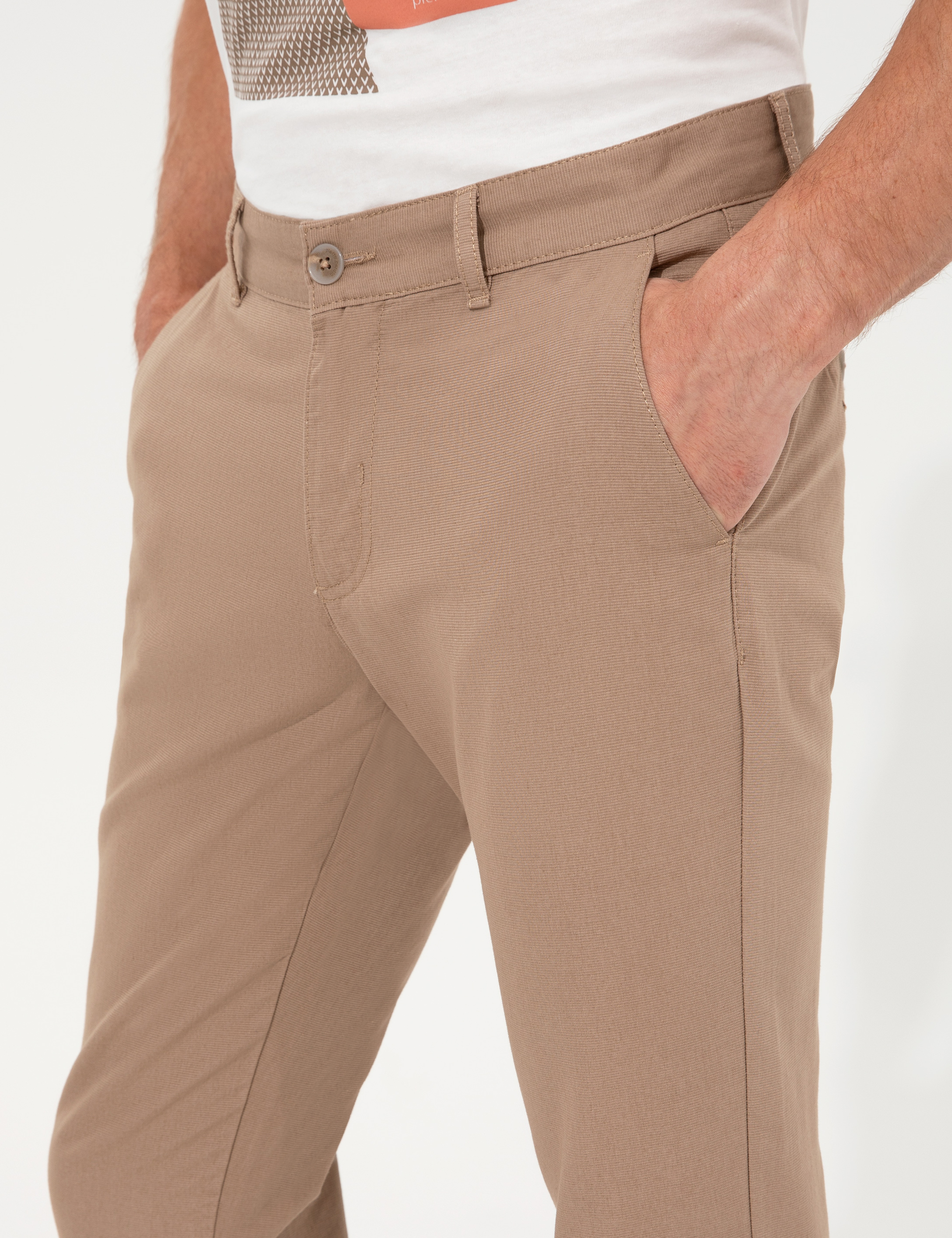 Vizon Slim Fit Kanvas Pantolon