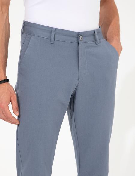 Koyu Mavi Slim Fit Kanvas Pantolon - 50259228111