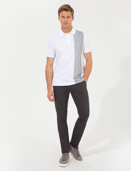 Antrasit Slim Fit Kanvas Pantolon - 50259252034