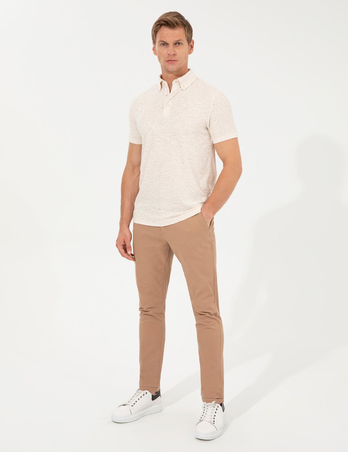 Camel Slim Fit Kanvas Pantolon - 50259252090