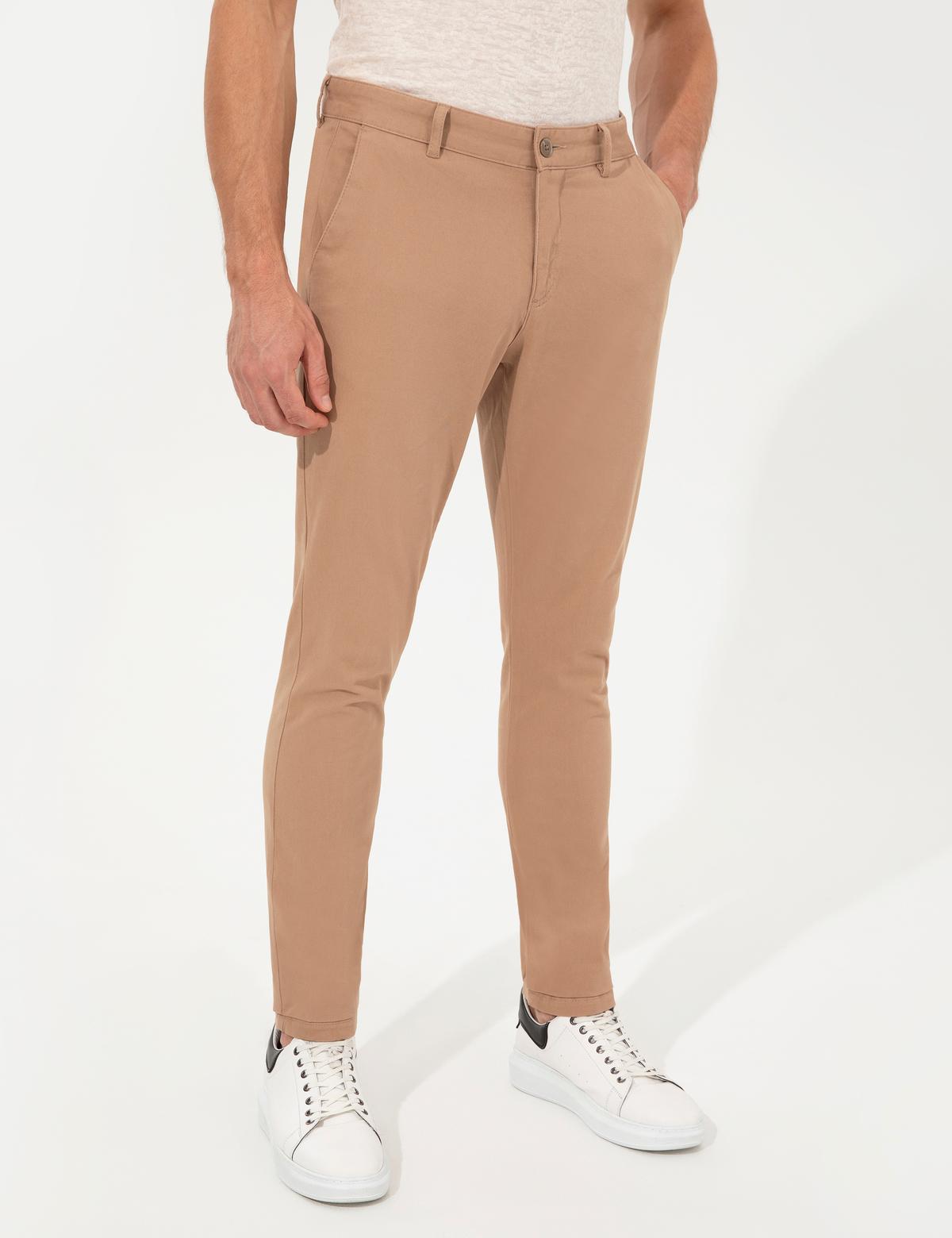 Camel Slim Fit Kanvas Pantolon - 50259252090