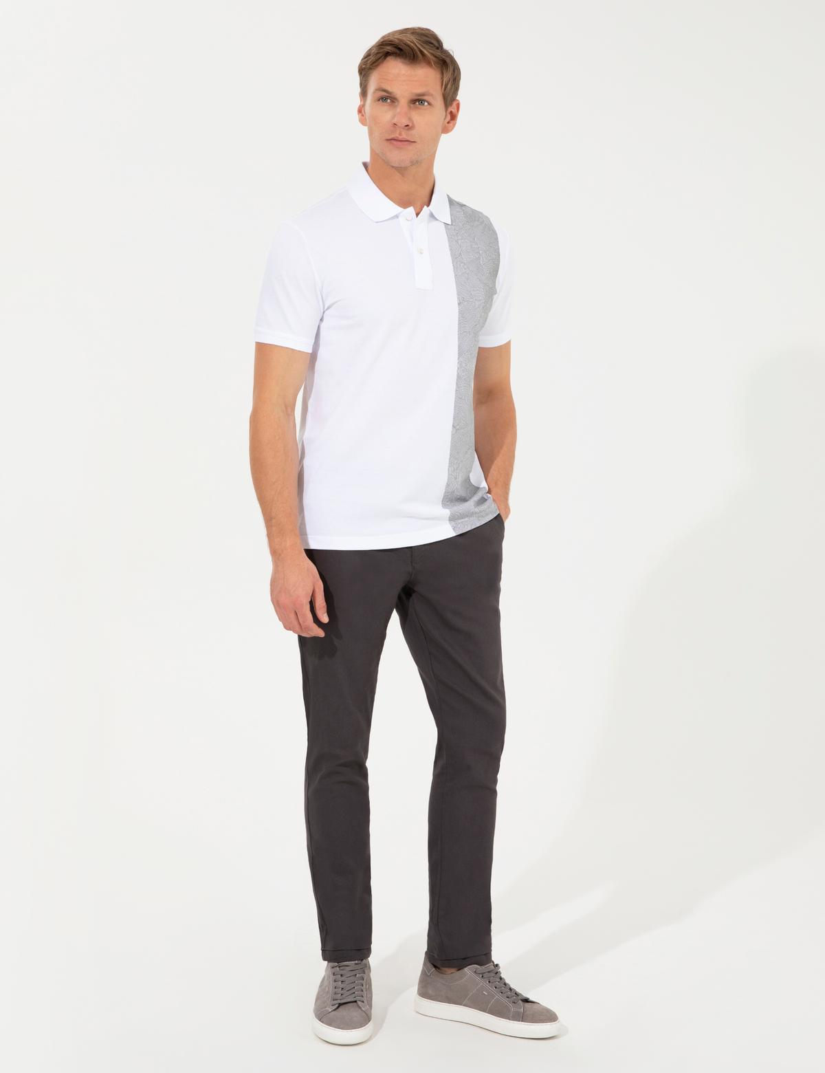 Antrasit Slim Fit Kanvas Pantolon - 50259252034