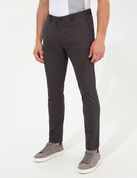 Antrasit Slim Fit Kanvas Pantolon - 50259252034